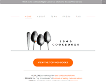 Tablet Screenshot of 1000cookbooks.com